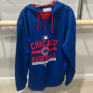 Majestic Chicago Cubs Baseball Hoodie, MLB Authentic Collection